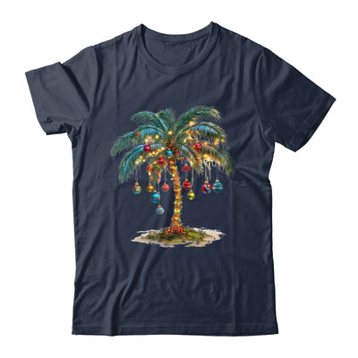 Christmas Palm Tree Women Funny Hawaiian Beach Tropical Xmas Shirt & Sweatshirt | teecentury