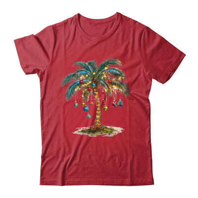 Christmas Palm Tree Women Funny Hawaiian Beach Tropical Xmas Shirt & Sweatshirt | teecentury