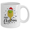 Christmas Pickleball Santa Hat Pickleball Player Winter Mug | teecentury