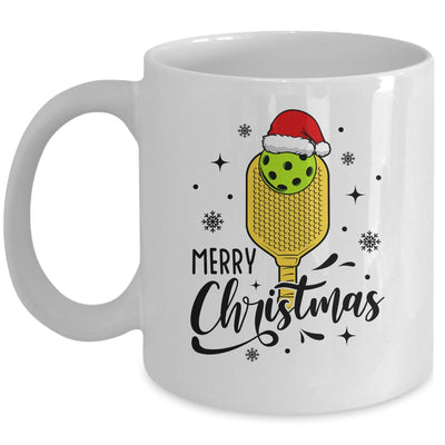 Christmas Pickleball Santa Hat Pickleball Player Winter Mug | teecentury