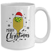 Christmas Pickleball Santa Hat Pickleball Player Winter Mug | teecentury