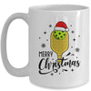 Christmas Pickleball Santa Hat Pickleball Player Winter Mug | teecentury