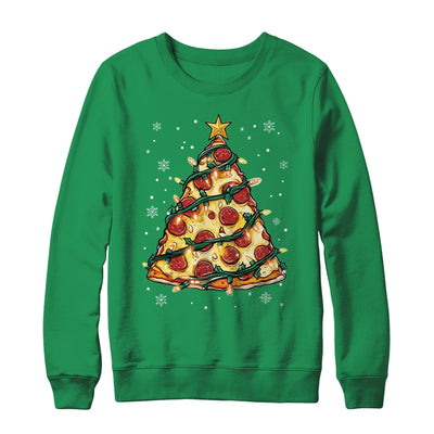Christmas Pizza Xmas Tree Funny Xmas Food Men Women Kids Shirt & Sweatshirt | teecentury