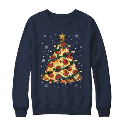 Christmas Pizza Xmas Tree Funny Xmas Food Men Women Kids Shirt & Sweatshirt | teecentury