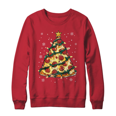 Christmas Pizza Xmas Tree Funny Xmas Food Men Women Kids Shirt & Sweatshirt | teecentury