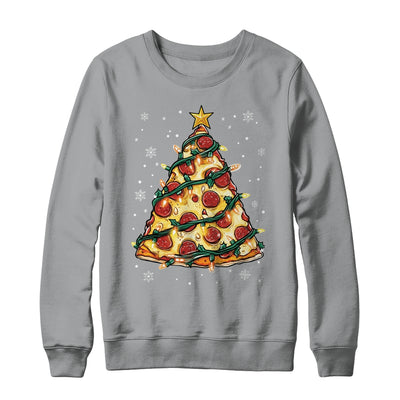 Christmas Pizza Xmas Tree Funny Xmas Food Men Women Kids Shirt & Sweatshirt | teecentury