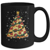 Christmas Pizza Xmas Tree Funny Xmas Food Men Women Kids Mug | teecentury