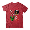 Christmas Santa Hat Black African Girl American Afro Melanin Shirt & Sweatshirt | teecentury