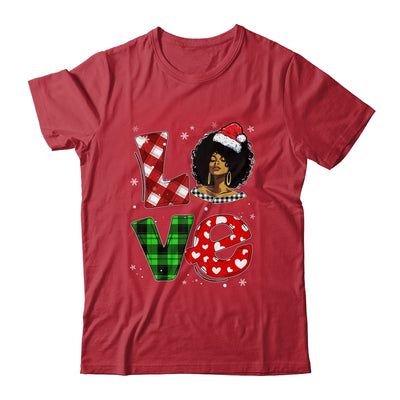 Christmas Santa Hat Black African Girl American Afro Melanin Shirt & Sweatshirt | teecentury