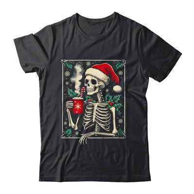 Christmas Skeleton Hot Cocoa Scary Spooky Xmas Holiday Shirt & Sweatshirt | teecentury