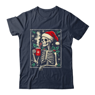 Christmas Skeleton Hot Cocoa Scary Spooky Xmas Holiday Shirt & Sweatshirt | teecentury