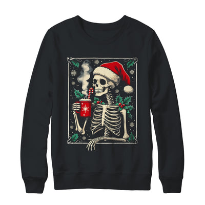 Christmas Skeleton Hot Cocoa Scary Spooky Xmas Holiday Shirt & Sweatshirt | teecentury