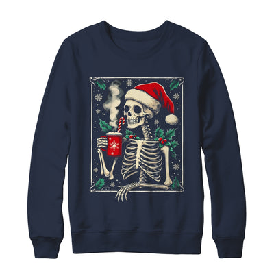 Christmas Skeleton Hot Cocoa Scary Spooky Xmas Holiday Shirt & Sweatshirt | teecentury