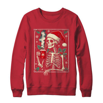 Christmas Skeleton Hot Cocoa Scary Spooky Xmas Holiday Shirt & Sweatshirt | teecentury