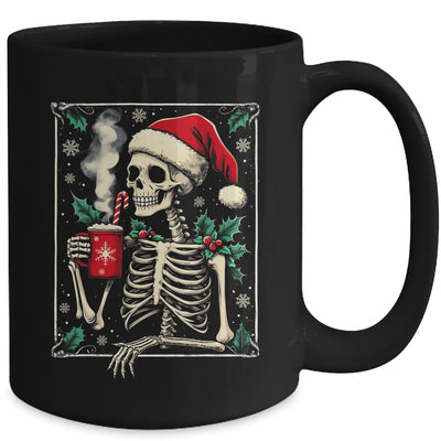 Christmas Skeleton Hot Cocoa Scary Spooky Xmas Holiday Mug | teecentury