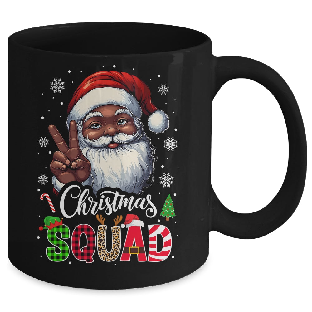 Christmas Squad Santa Afro Man Proud Black African American Mug | teecentury