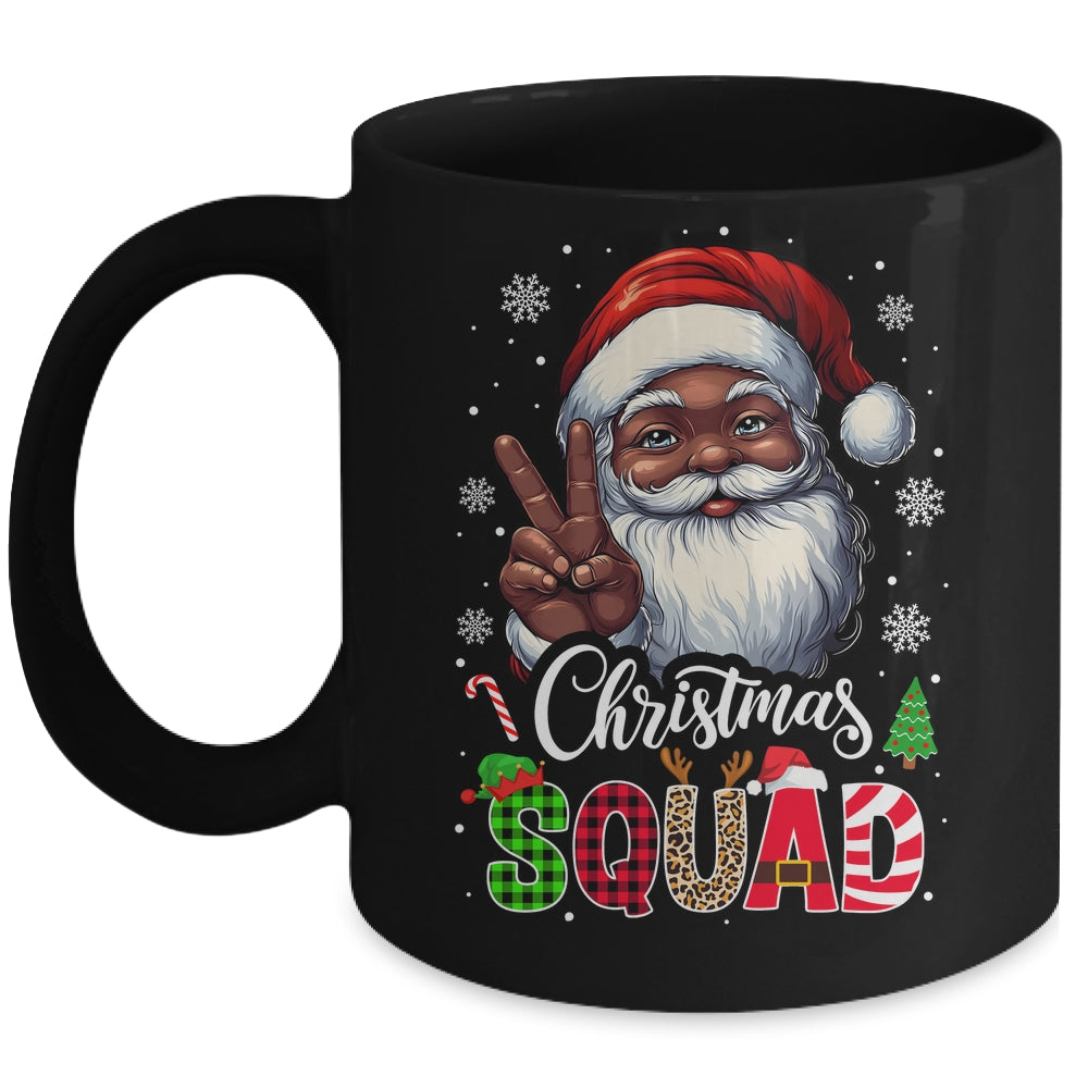 Christmas Squad Santa Afro Man Proud Black African American Mug | teecentury
