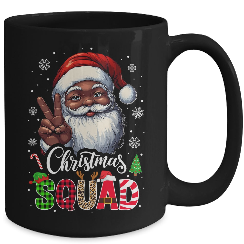 Christmas Squad Santa Afro Man Proud Black African American Mug | teecentury