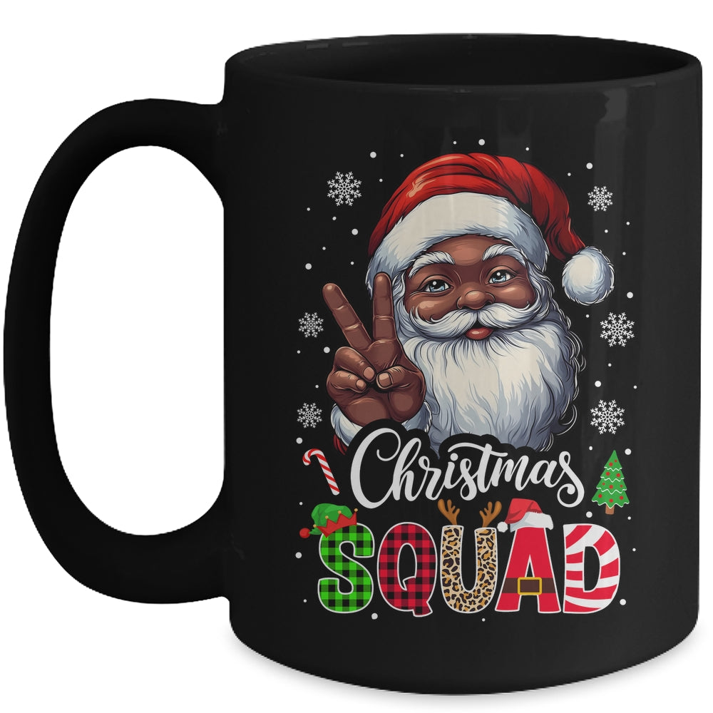 Christmas Squad Santa Afro Man Proud Black African American Mug | teecentury