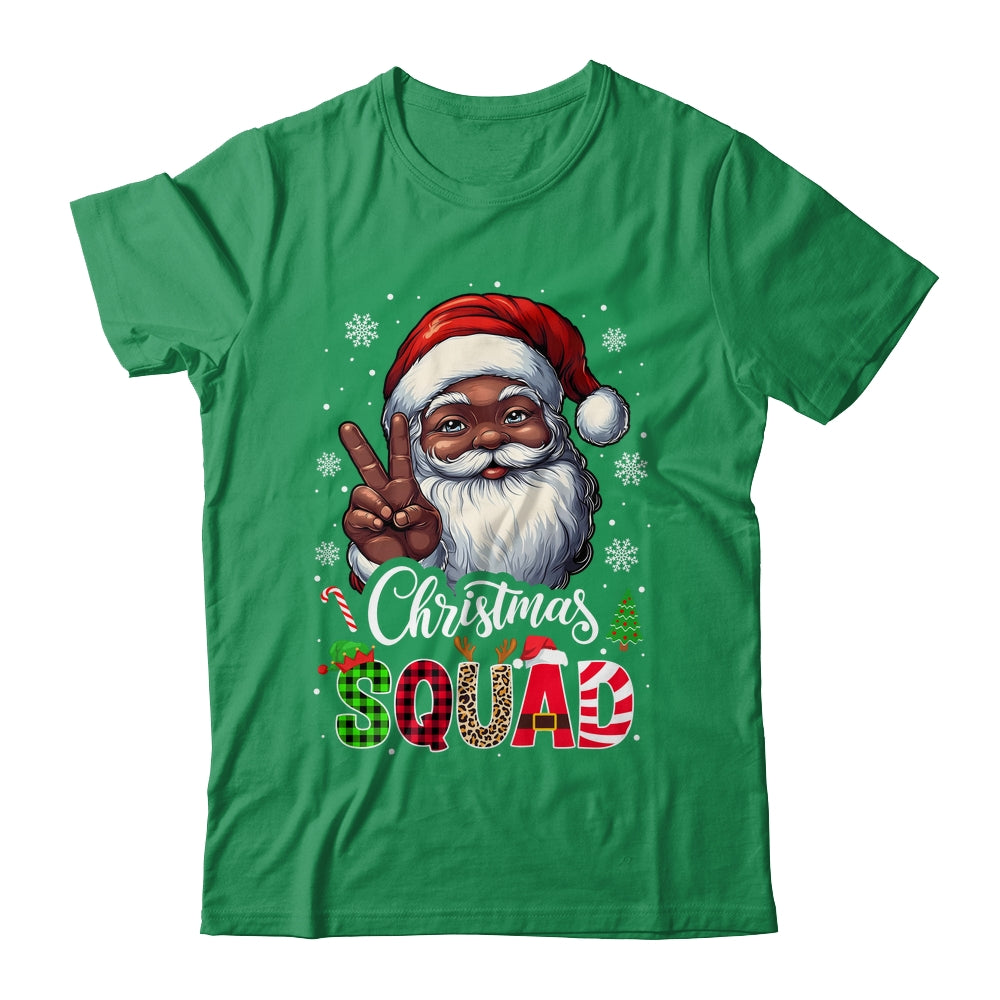 Christmas Squad Santa Afro Man Proud Black African American Shirt & Sweatshirt | teecentury
