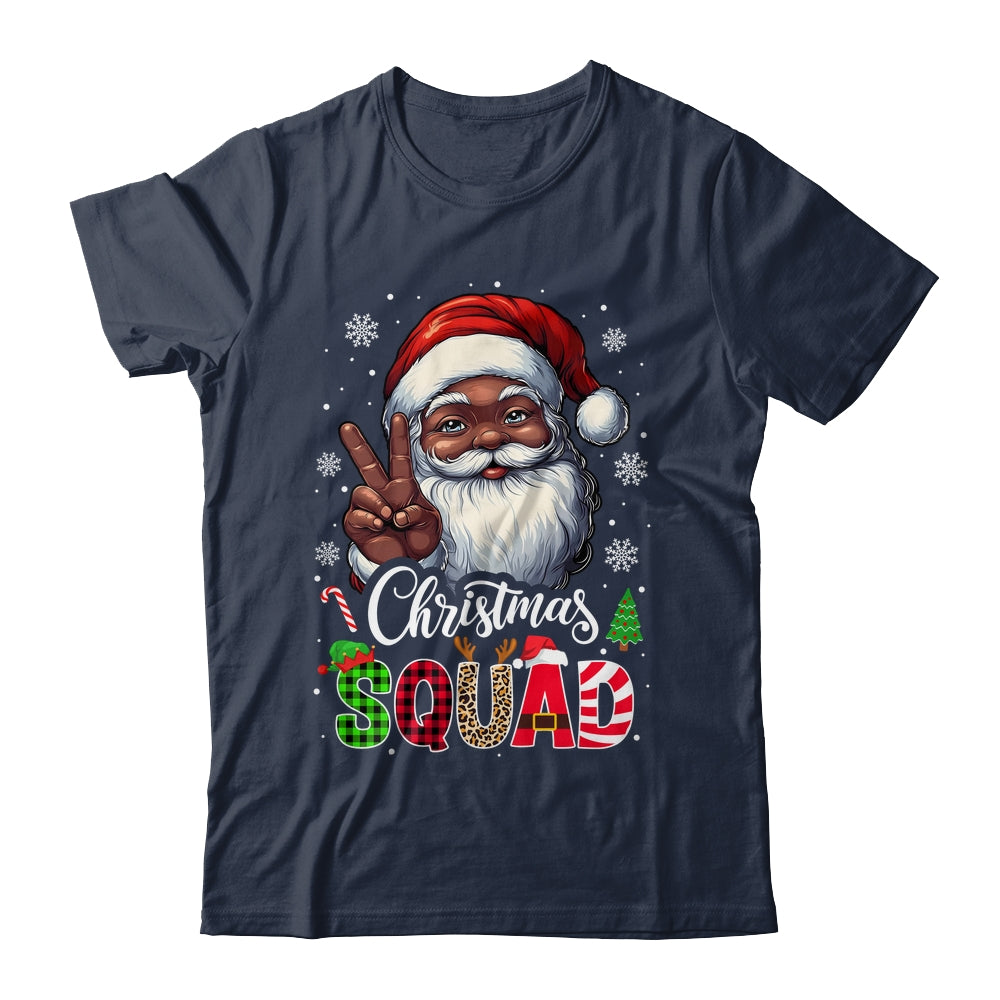 Christmas Squad Santa Afro Man Proud Black African American Shirt & Sweatshirt | teecentury