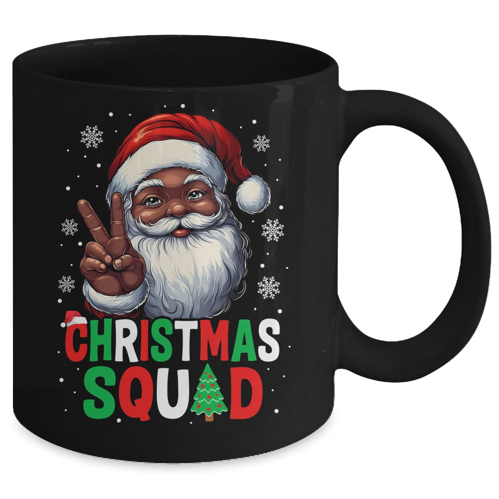 Christmas Squad Santa Afro Men Proud Black African American Mug | teecentury