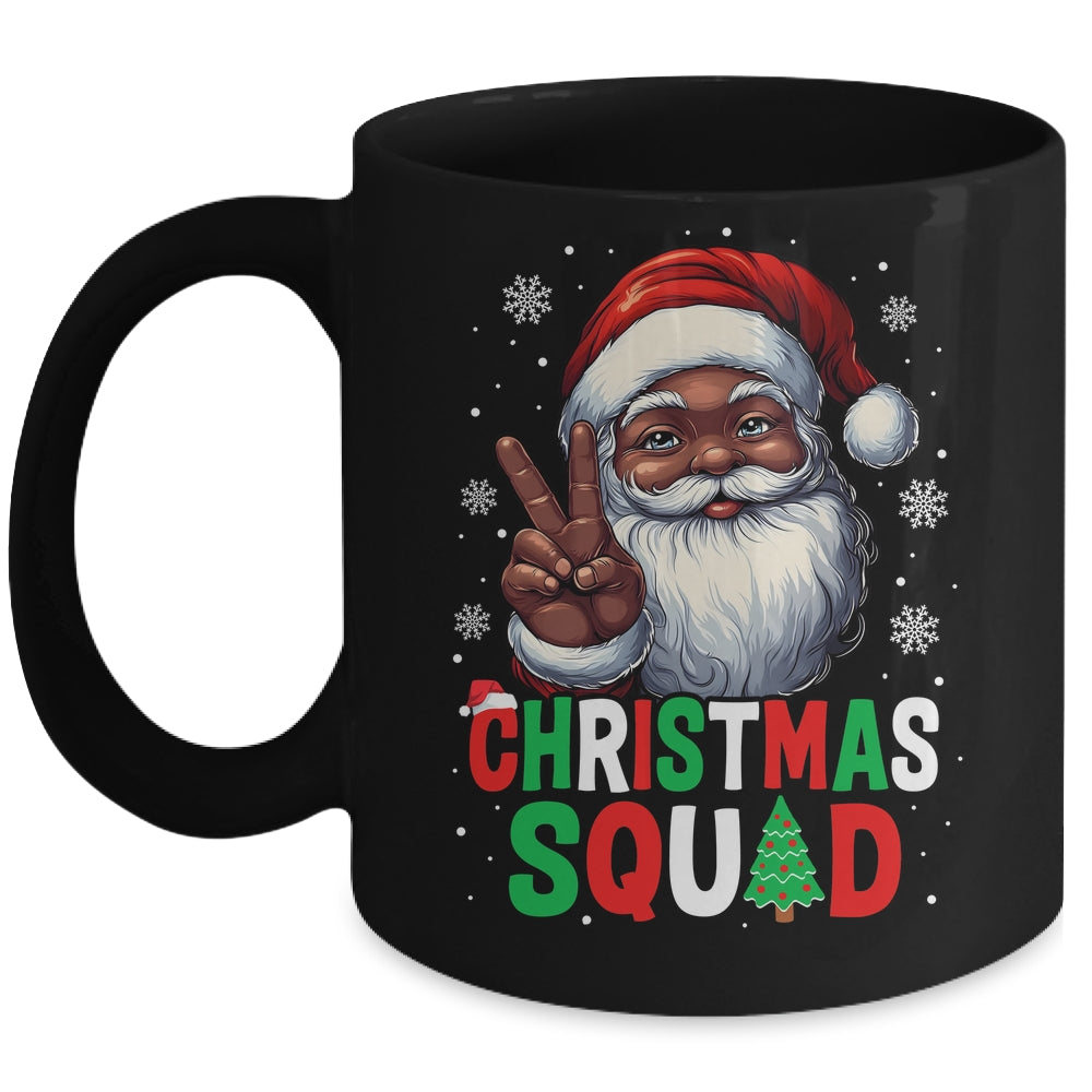 Christmas Squad Santa Afro Men Proud Black African American Mug | teecentury
