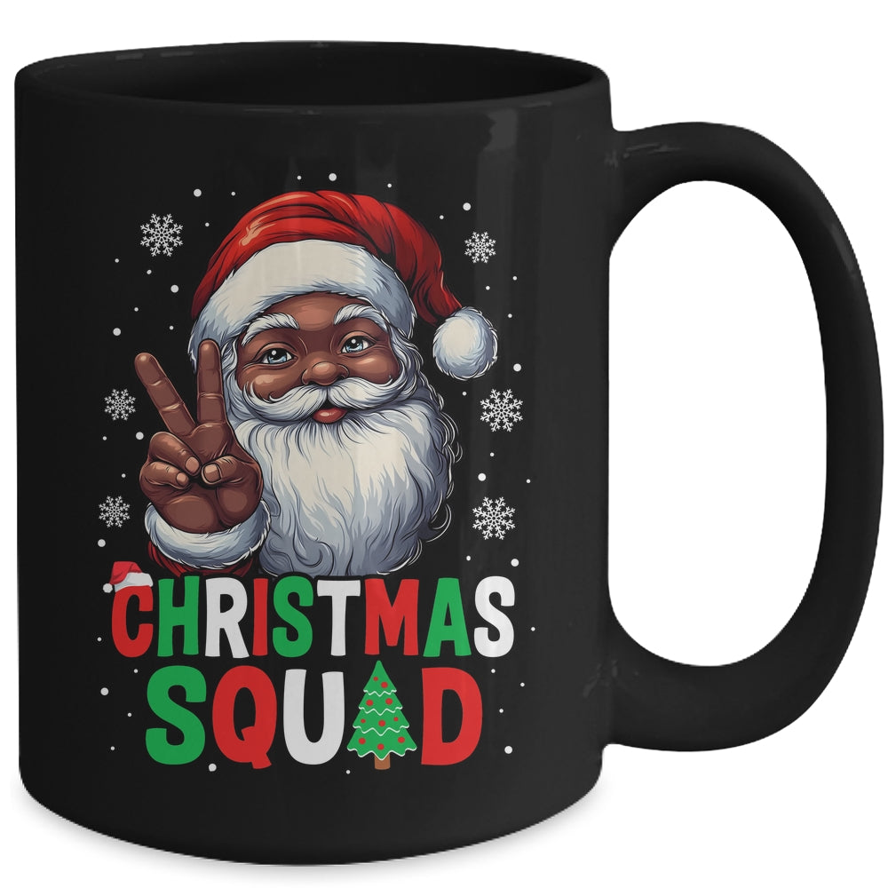 Christmas Squad Santa Afro Men Proud Black African American Mug | teecentury