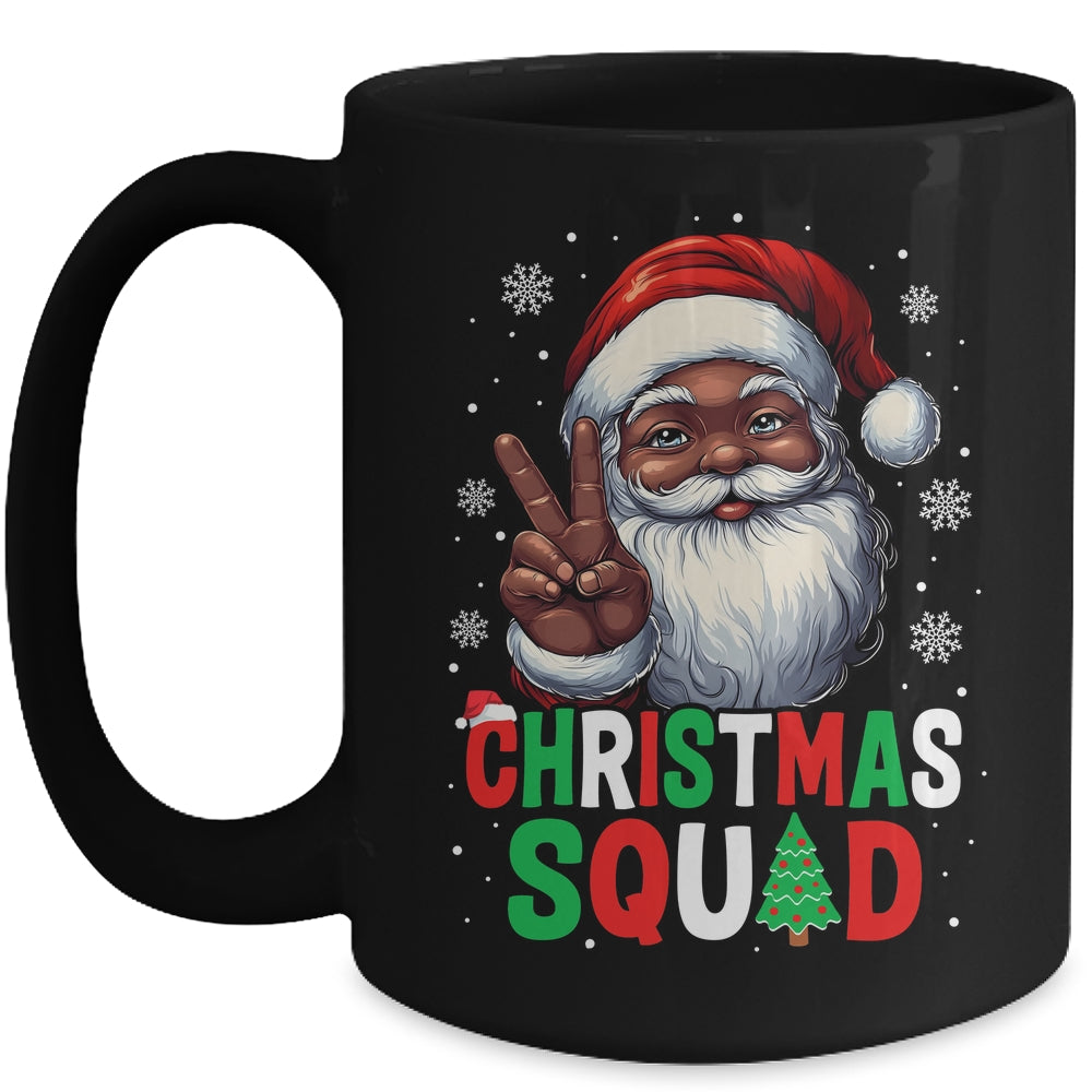 Christmas Squad Santa Afro Men Proud Black African American Mug | teecentury