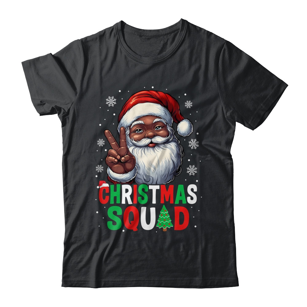 Christmas Squad Santa Afro Men Proud Black African American Shirt & Sweatshirt | teecentury