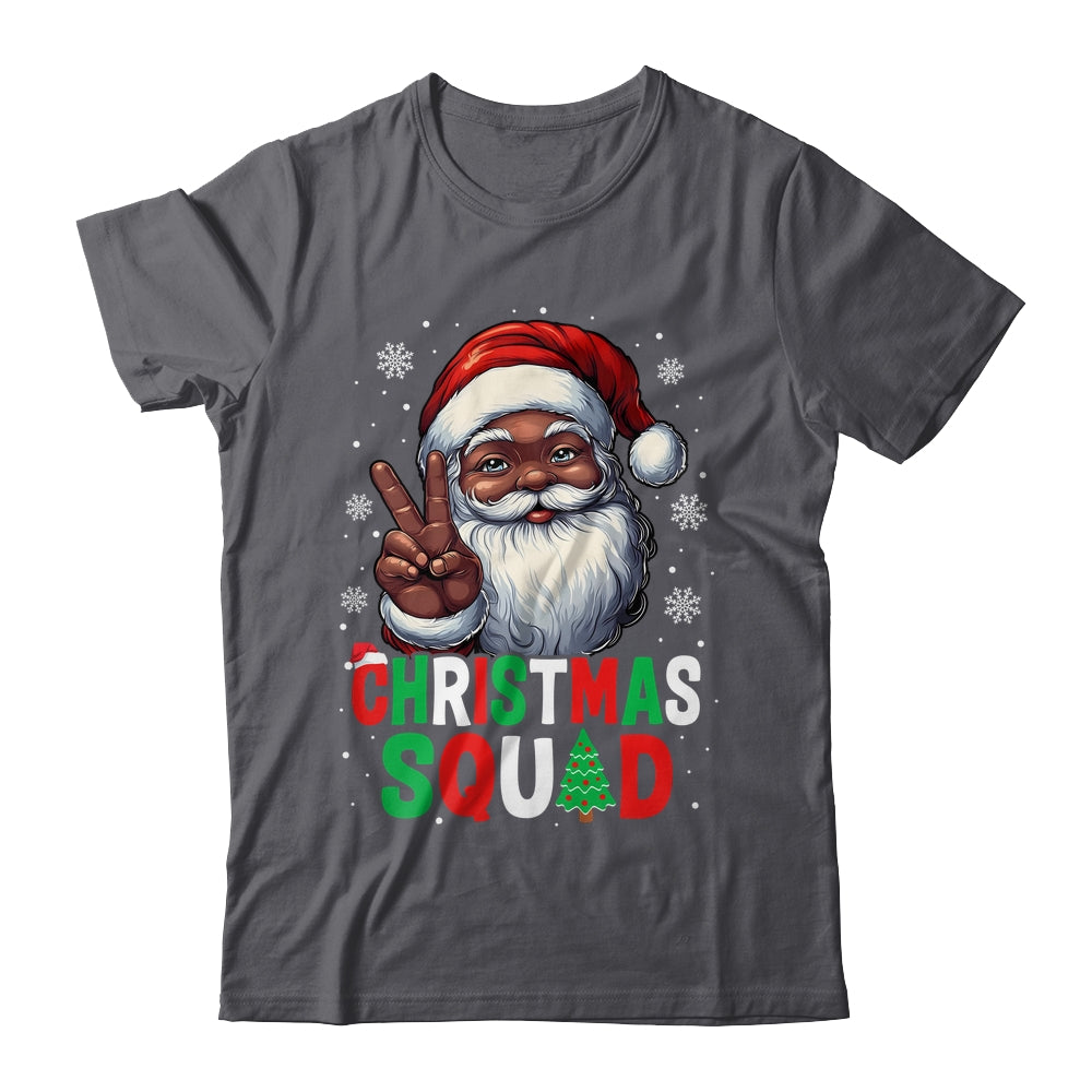 Christmas Squad Santa Afro Men Proud Black African American Shirt & Sweatshirt | teecentury