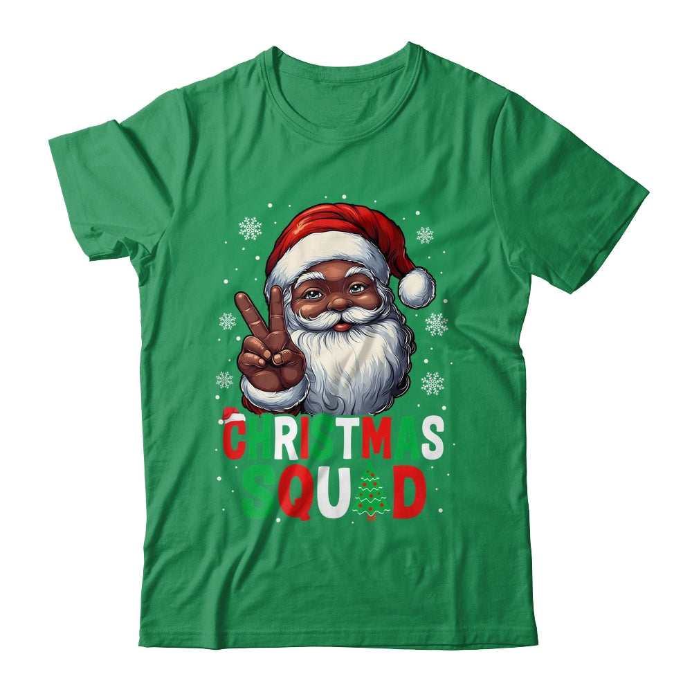 Christmas Squad Santa Afro Men Proud Black African American Shirt & Sweatshirt | teecentury