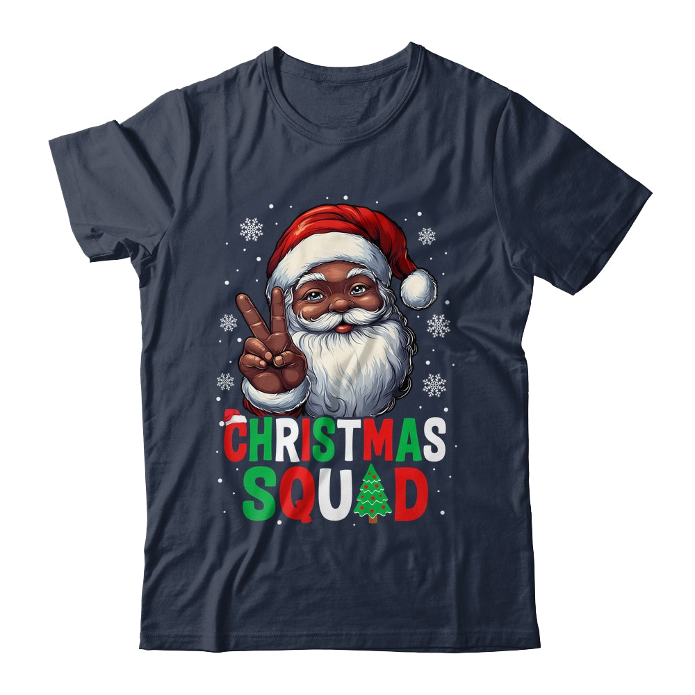 Christmas Squad Santa Afro Men Proud Black African American Shirt & Sweatshirt | teecentury