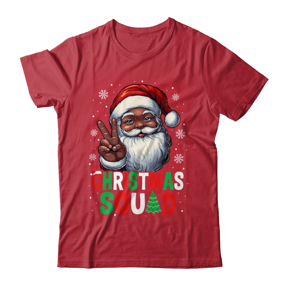 Christmas Squad Santa Afro Men Proud Black African American Shirt & Sweatshirt | teecentury