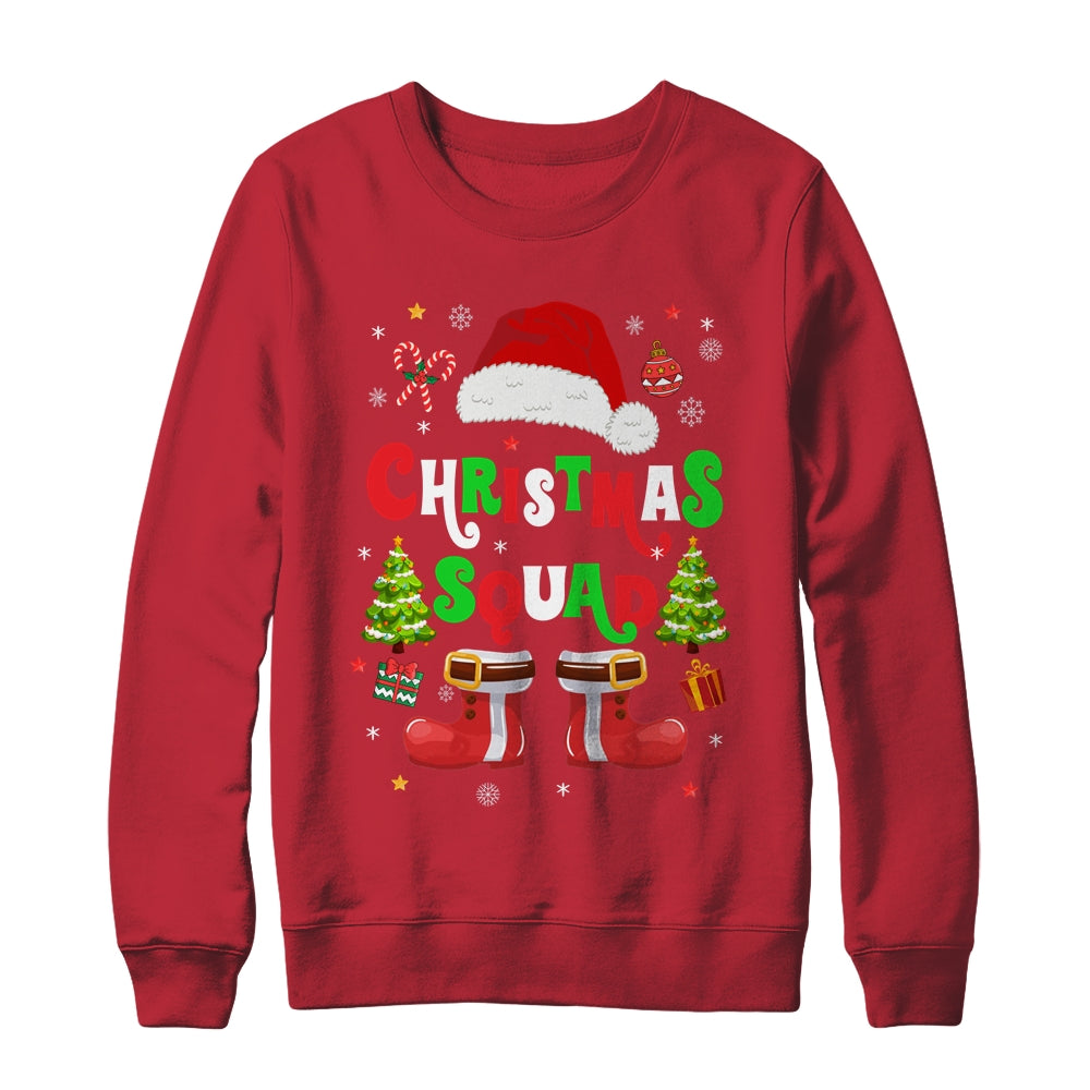 Christmas Squad Santa Claus Xmas Family Matching Shirt & Sweatshirt | teecentury