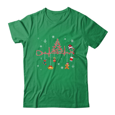 Christmas Tree Heartbeat Funny Christmas Nursing Costume Shirt & Sweatshirt | teecentury