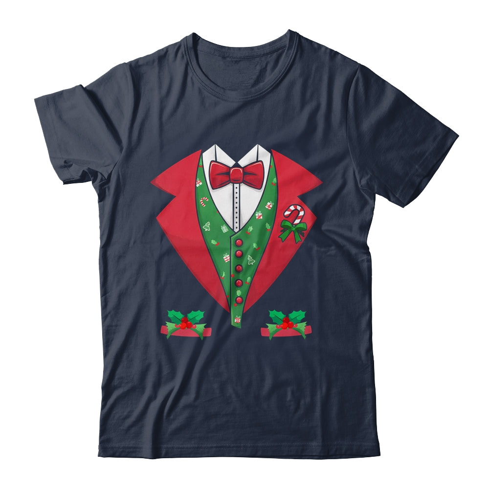 Christmas Tuxedo Funny Christmas Santa Tuxedo Xmas Shirt & Sweatshirt | teecentury