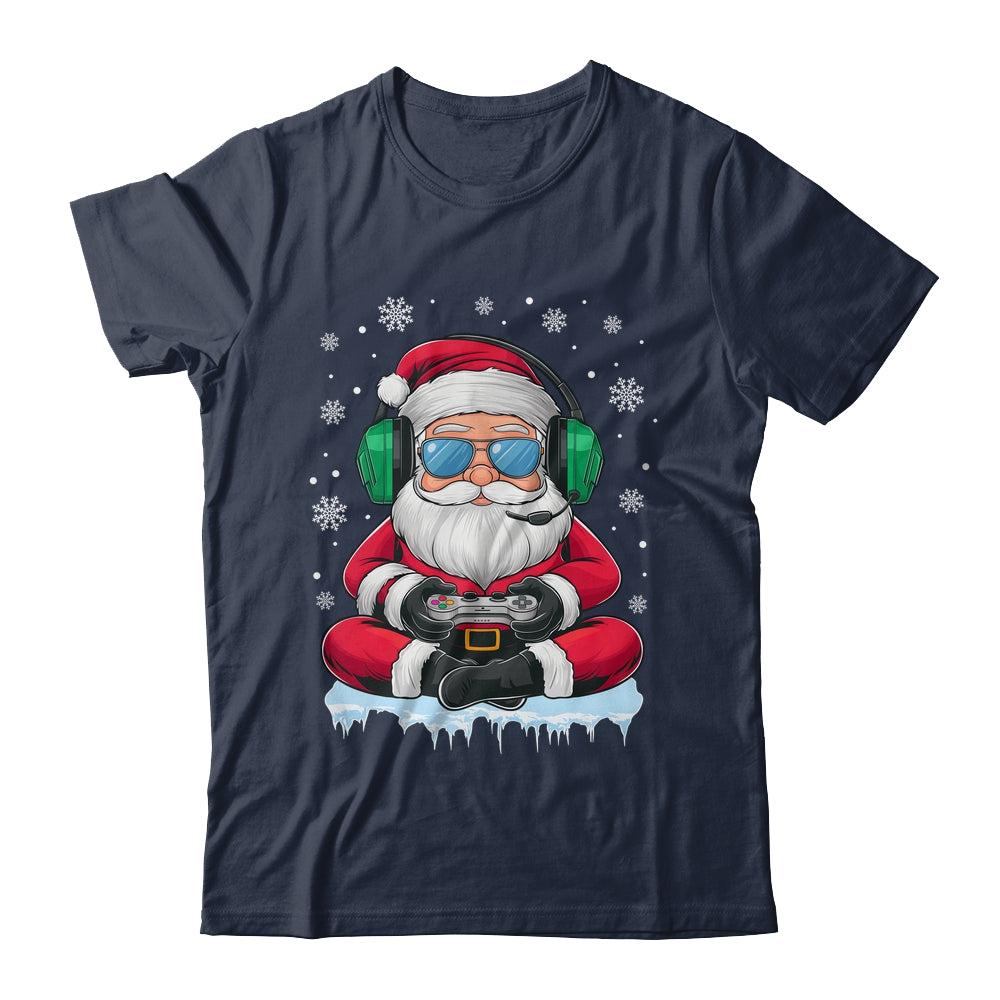 Christmas Xmas Boys Men Video Game Santa Claus Funny Shirt & Sweatshirt | teecentury