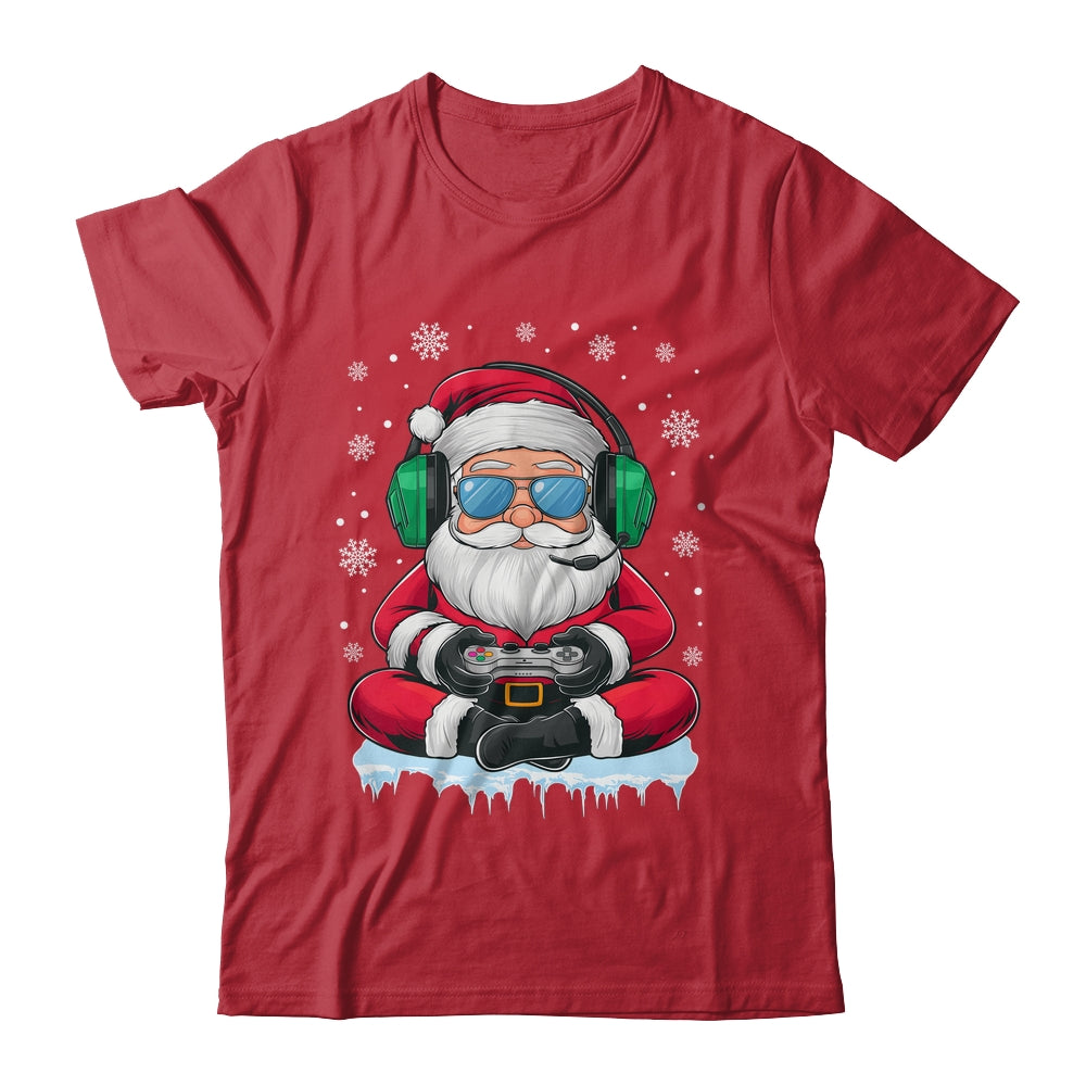 Christmas Xmas Boys Men Video Game Santa Claus Funny Shirt & Sweatshirt | teecentury