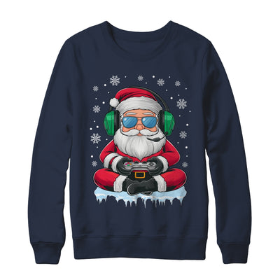 Christmas Xmas Boys Men Video Game Santa Claus Funny Shirt & Sweatshirt | teecentury