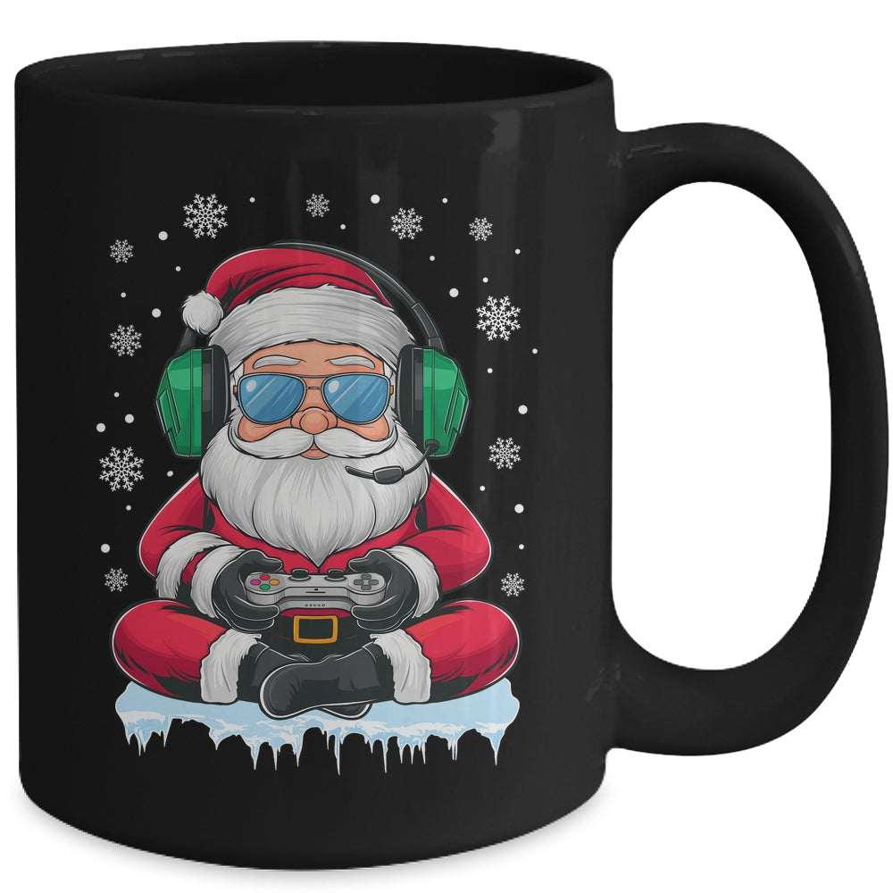 Christmas Xmas Boys Men Video Game Santa Claus Funny Mug | teecentury