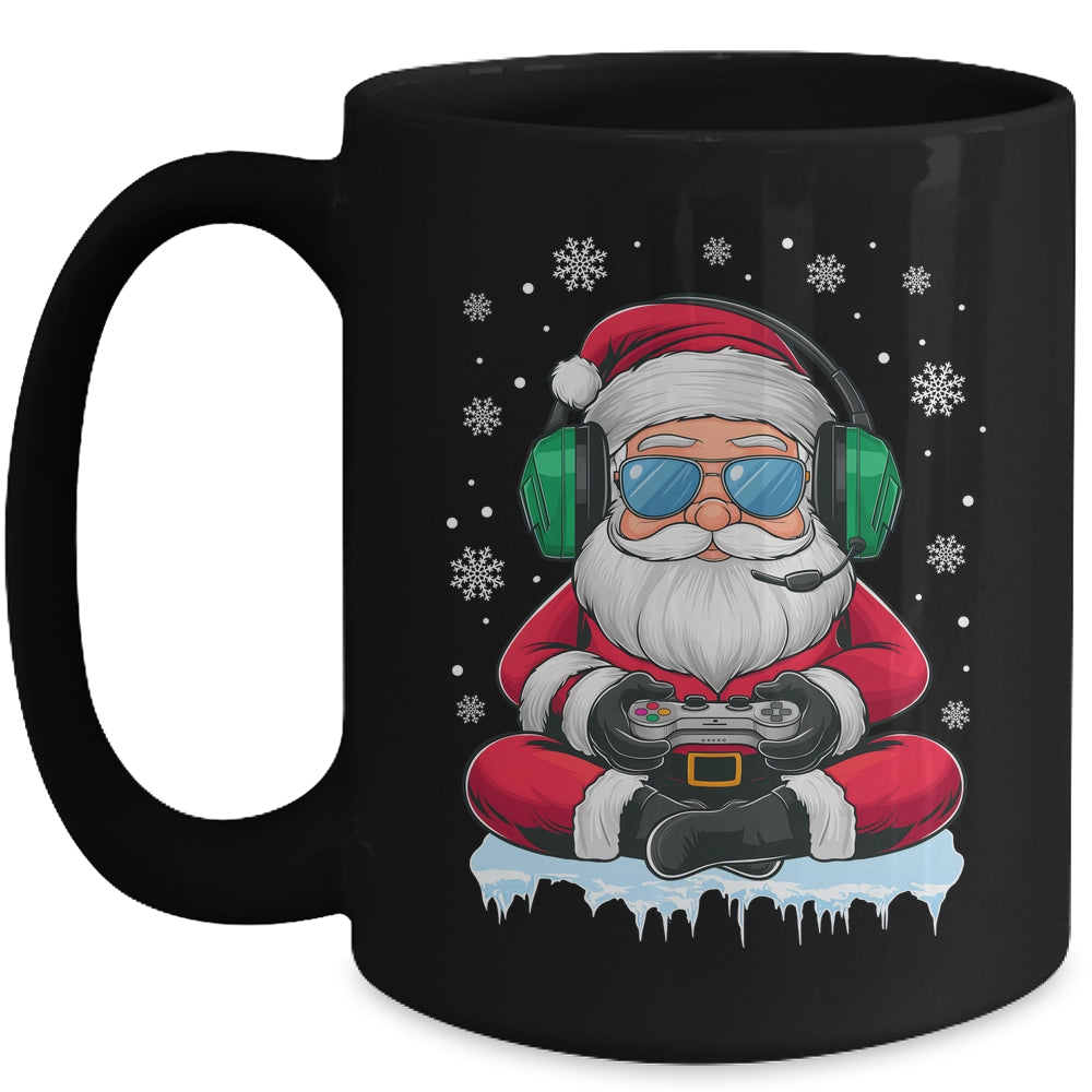 Christmas Xmas Boys Men Video Game Santa Claus Funny Mug | teecentury