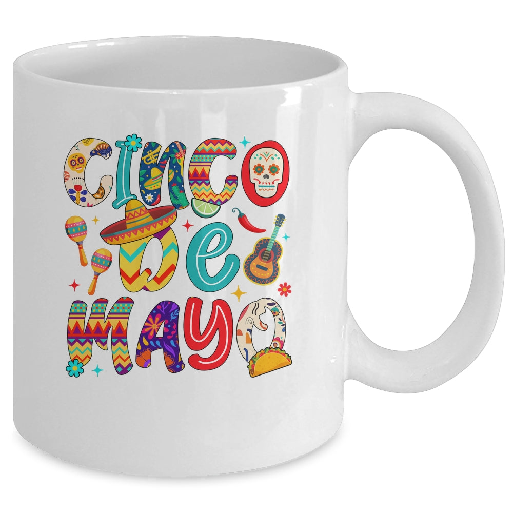 Cinco De Mayo Party Mexican Lets Fiesta Mama Sombrero Taco Mug | teecentury