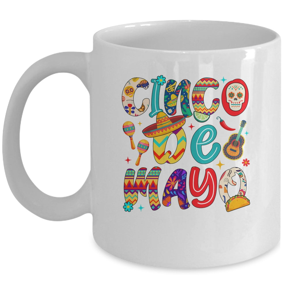 Cinco De Mayo Party Mexican Lets Fiesta Mama Sombrero Taco Mug | teecentury