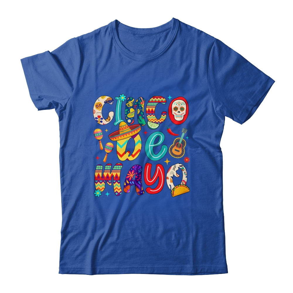 Cinco De Mayo Party Mexican Lets Fiesta Mama Sombrero Taco Shirt & Tank Top | teecentury