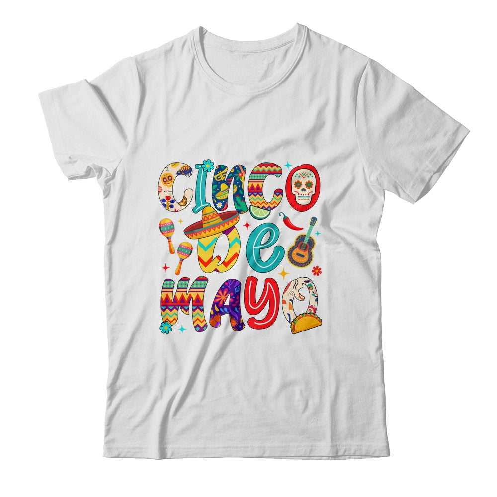 Cinco De Mayo Party Mexican Lets Fiesta Mama Sombrero Taco Shirt & Tank Top | teecentury