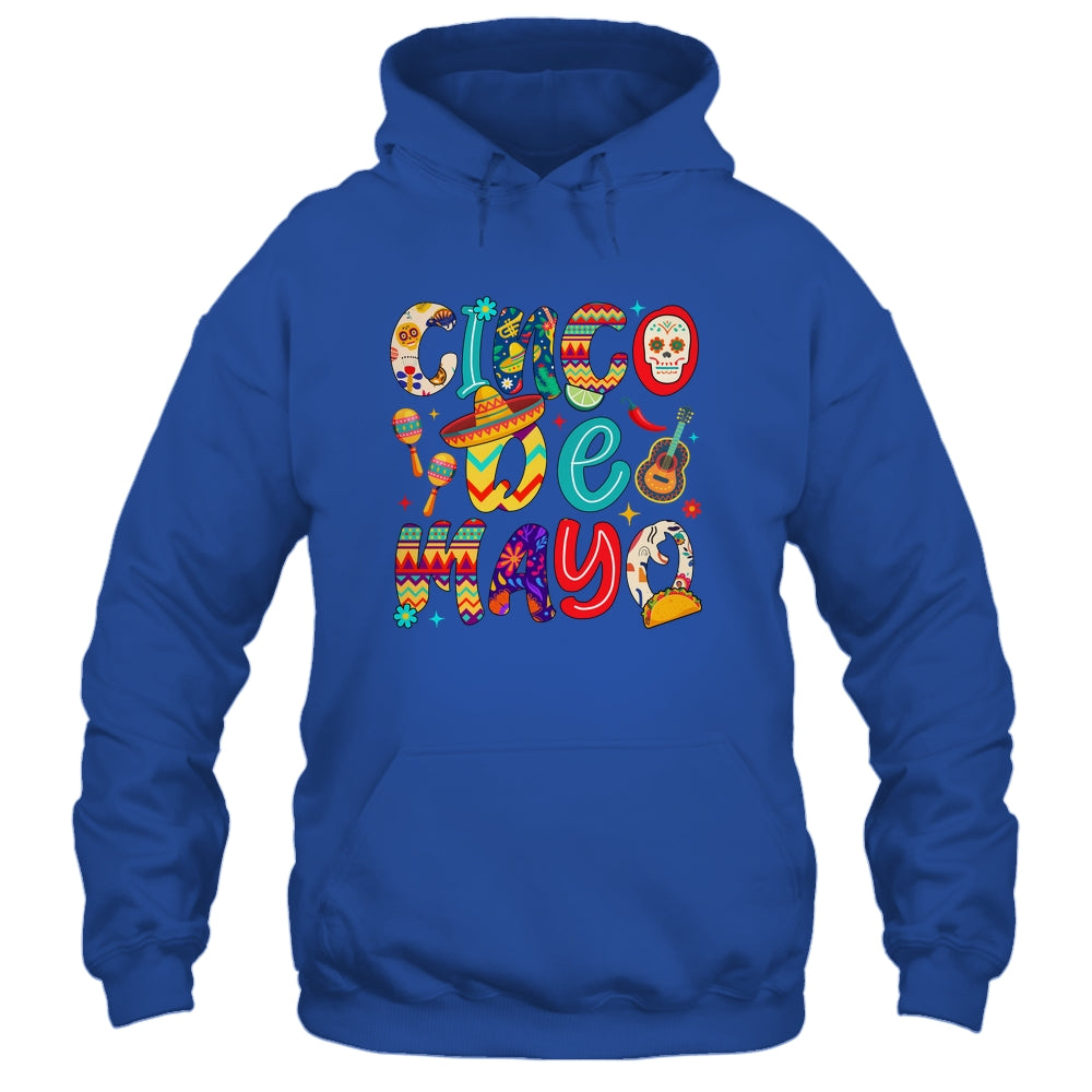 Cinco De Mayo Party Mexican Lets Fiesta Mama Sombrero Taco Shirt & Tank Top | teecentury