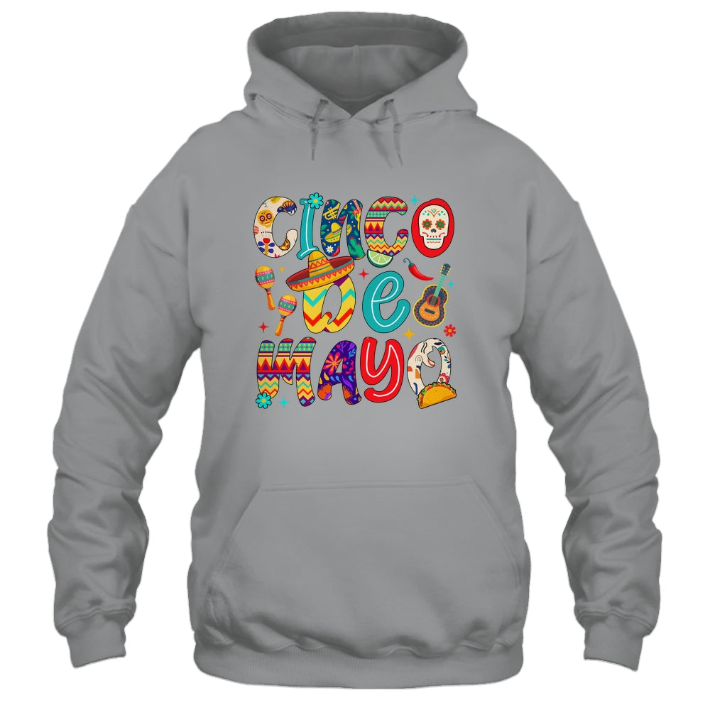 Cinco De Mayo Party Mexican Lets Fiesta Mama Sombrero Taco Shirt & Tank Top | teecentury