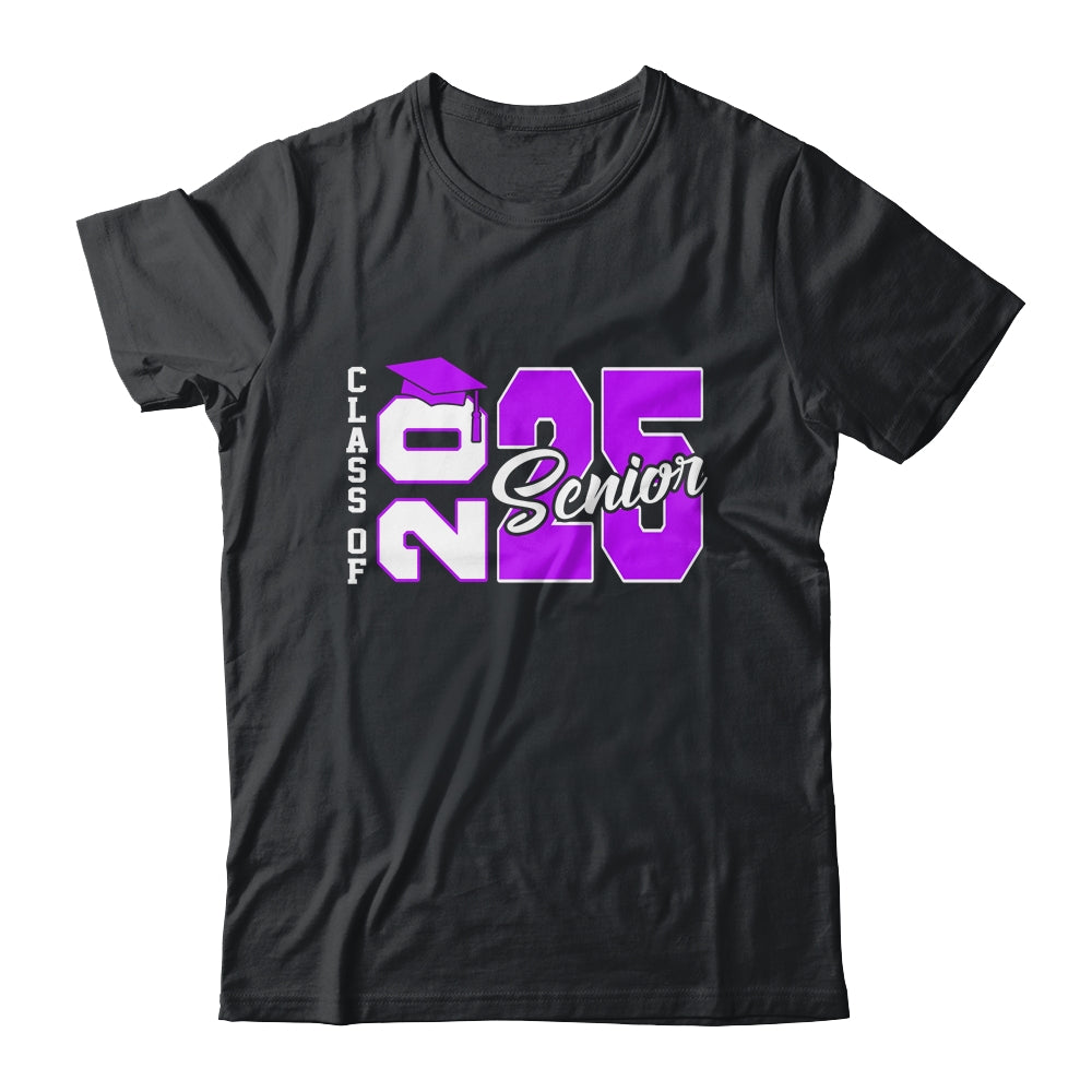 Class Of 2025 Senior 2025 Graduation 2025 Back To School Purple Shirt & Hoodie | teecentury