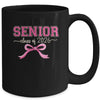Class Of 2026 Pink Coquette Bow Cap Senior 2026 Graduation Mug | teecentury